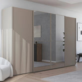 Supreme Duo Fango 4 Door Sliding Wardrobe with Mirror